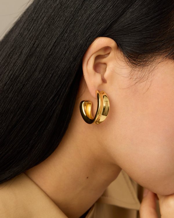 Semi-Circular Earrings - Not Connected